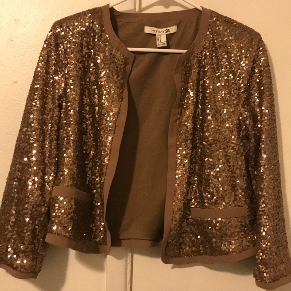 Forever 21 Sequence Cropped Jacket